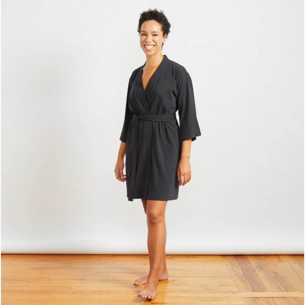 Coyuchi  |  Solstice Short Robe  |  Organic Cotton